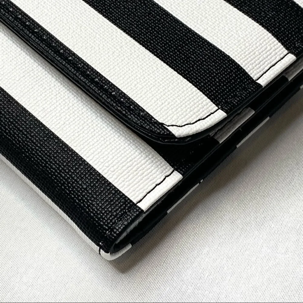 Kut from the Kloth black and white striped wallet